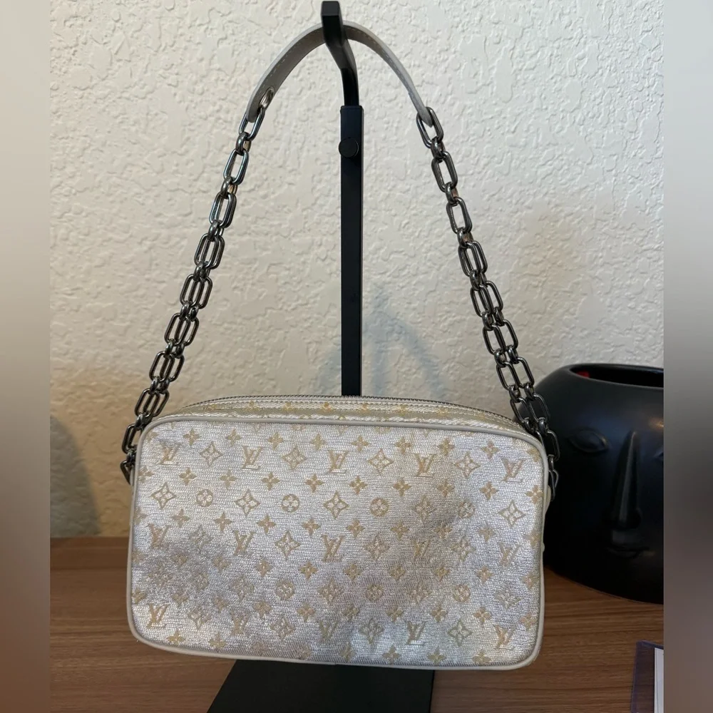 Louis Vuitton Monogram Shine Makenna Chain Shoulder Bag